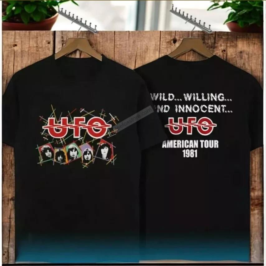 Retro UFO Wild Willing And The Innocent 1981 T-shirt Gift For Friends & Family Unisex T-Shirt XXL