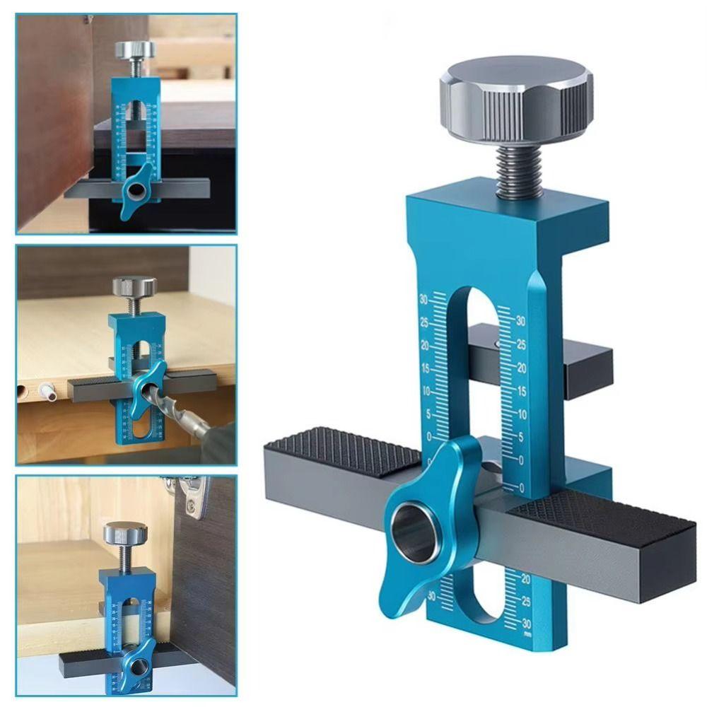 2 In 1 Cabinet Door Installation Positioner Adjustable Quick Positioning Cabinet Door Panel Installation Jig Stable Clamping