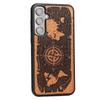 Bewood Wooden Case for Samsung Galaxy S23 FE Wind Rose Merbau