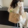 Premium Portable Tote Bag 2025 New Trendy Vegetable Basket Hand-woven Bag Women's Shoulder Crossbody Straw Bag