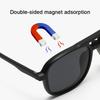 1+5 Polarized Magnetic Sleeve Reading Glasses Frame Male Ultralight Myopia Square Frame Female Optical Prescription Sunglasses