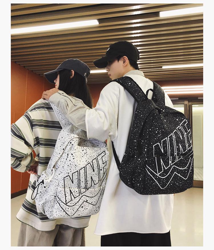 Sac à dos tendance et léger à motif d'étoiles pour les collégiens et lycéens