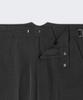 Musinsa Standard Classic Adjust Half Slacks [Charcoal Gray]