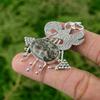 Daughters Day Deal 925 Silver Oval Ocean Jasper Stone Bezel Wedding New Pendant