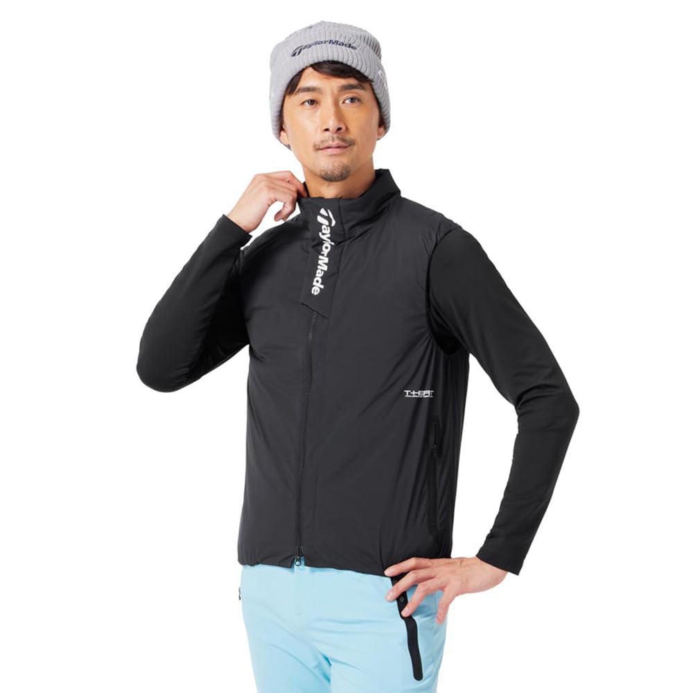 TaylorMade T-HEAT Insulated Vest, Black, Size Small, Men's, 2024FW UN327