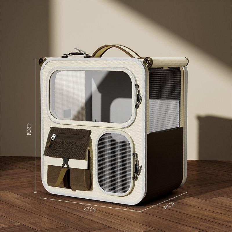 

Cat bag going out portable cat backpack pet tie rod backpack multi-cat large capacity two air boxes XL