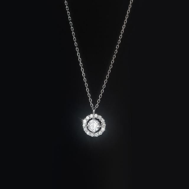 

Модная новинка 925 пробы стерлингового серебра круглый кулон бриллиантовое ожерелье ключичная цепочка женские модные ювелирные изделия для свадебного подарка 45cm