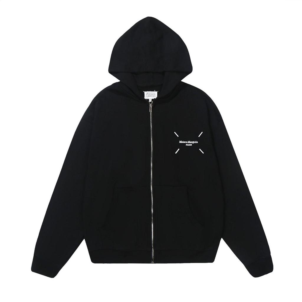 Maison Margiela MM6 Unisex Terry Zip-Up Hoodie Cardigan