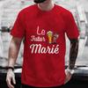 Evg Team Groom Man T Shirt French Wedding Party Tees Future Groom Squad Beer Graphic Y2k Tops Boyfriend Bachelor Party Tshirt
