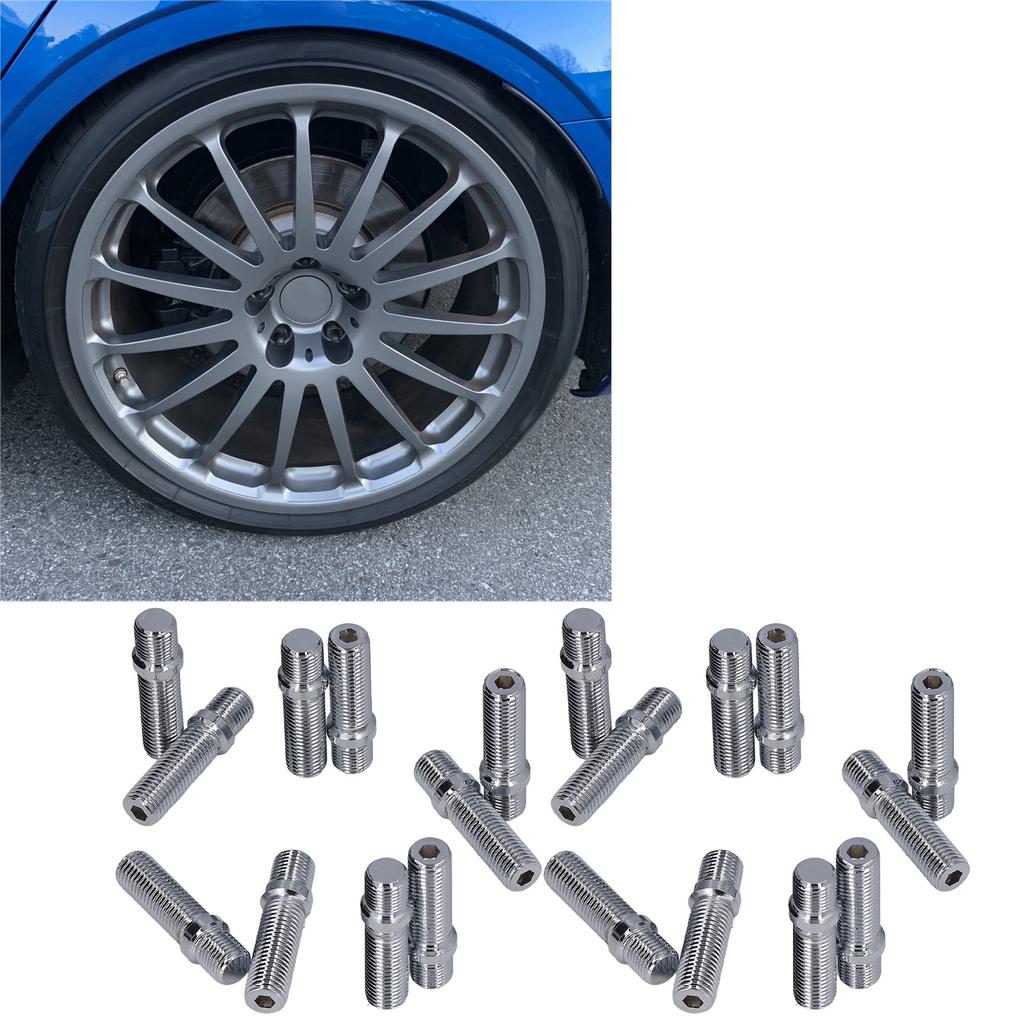 20 Stück Rad-Umrüstbolzen 50 mm Länge 33 mm Schaft Radschrauben-Adapter Ersatz für