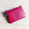Genuine Leather Cowhide Card & Key Holder with Coin Purse - Compact and Portable