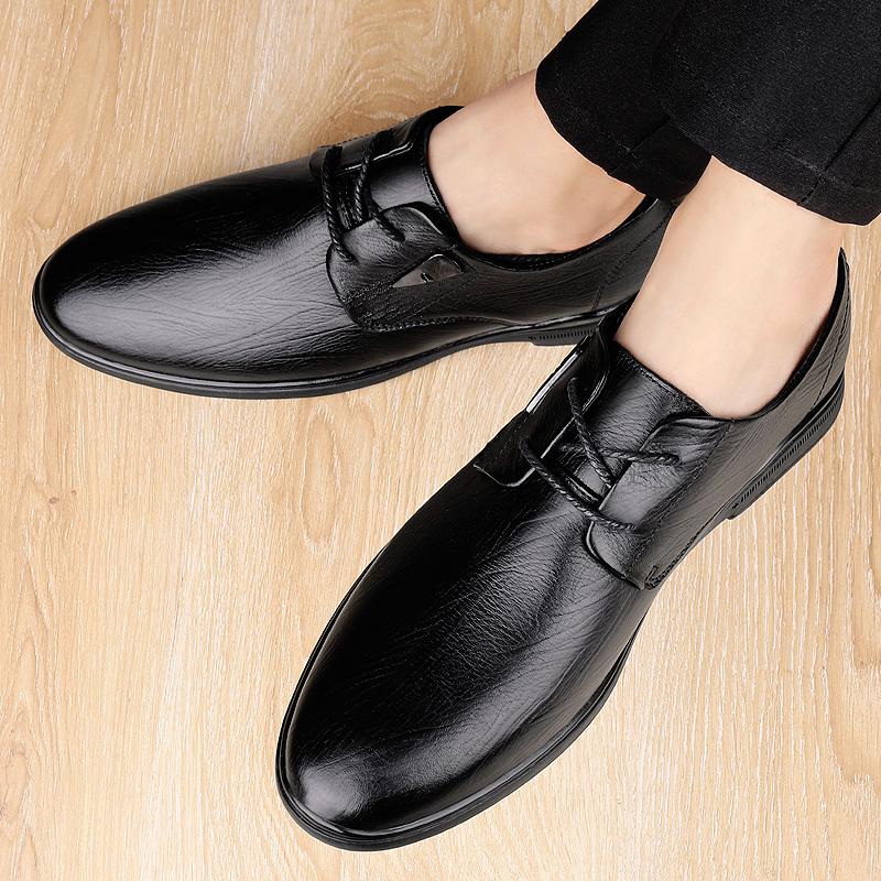 Fashion Lace-up Casual Genuine Leather Footwear 2024 Men Office Oxfords Shoes Hot Sale Male Comfortable Dress Shoe Brand Coiffeur Shoes