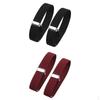 2 Pieces Fashion Mens Shirt Sleeve Holder Elasticated Armbands Women 4pcs Black Rede