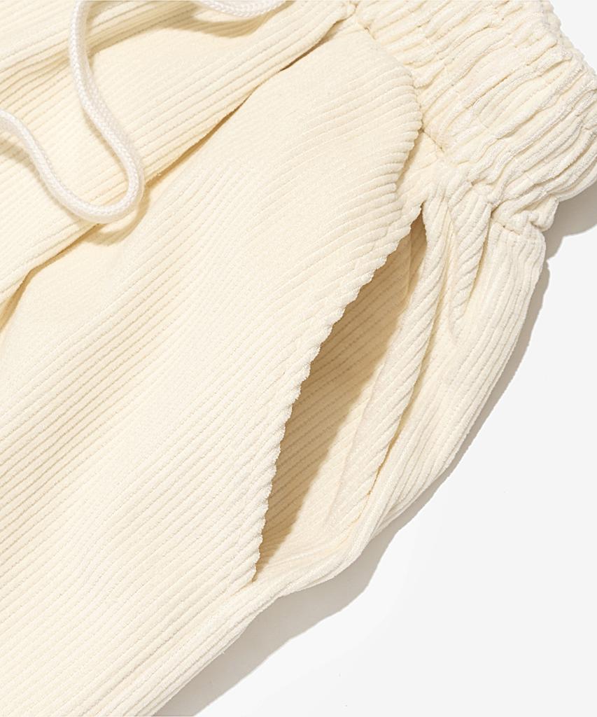OTHERFITS Corduroy Wide String Crack Pants (Ivory)