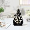 Christmas Shadow Candle Holder Funny Metal Tree Shaped Shadow Candle Stand Tabletop Decorative Tea Light Holder