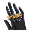 Vintage Punk Diamond Wide Face Ring Set Female, Personalized Metal Hollow Open Ring Ring
