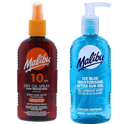 Malibu Bräunungsöl LSF 10 200 ml + After-Sun-Gel 200 ml