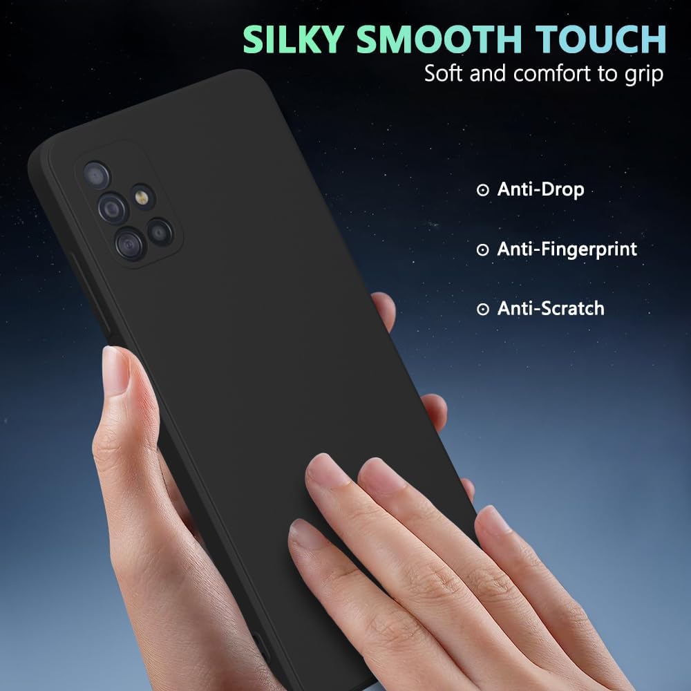 Noble Fashion Solid Colour Shockproof Protective Liquid Silicone Phone Case For Samsung Galaxy A71/A51/A41/A31/A21s