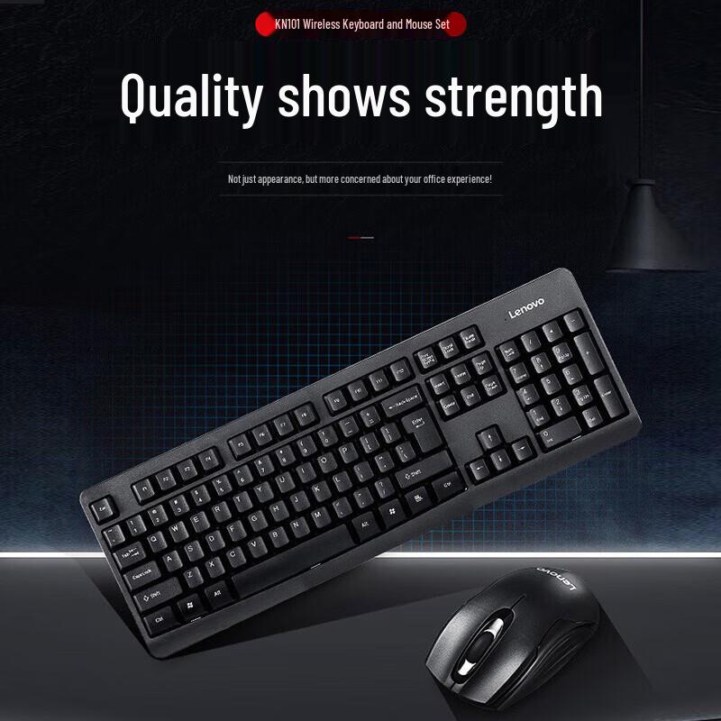 Lenovo KN101 Wireless Keyboard and Mouse Combo