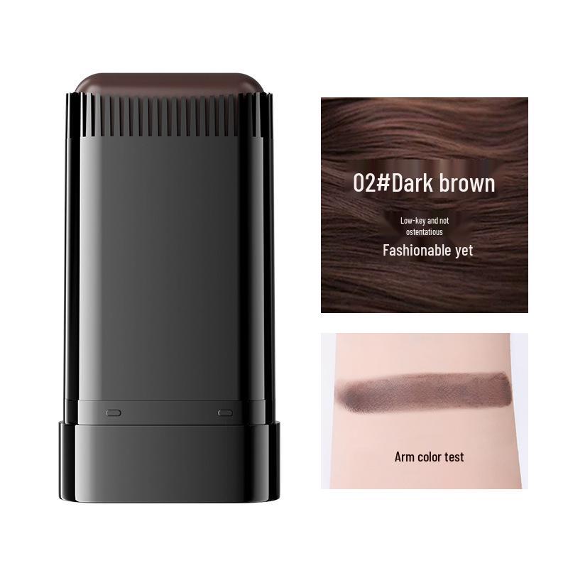 BRH No-Wash Curling Iron & Hair Dye Stick - Covers Gray, Gentle On Hair, Disposable Color Touch-Up.