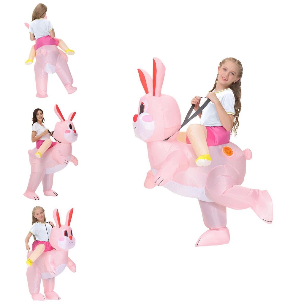 Easter Inflatable Rabbit Costume For Creative Halloween Stage Performance And Funny Cosplay Adult Size