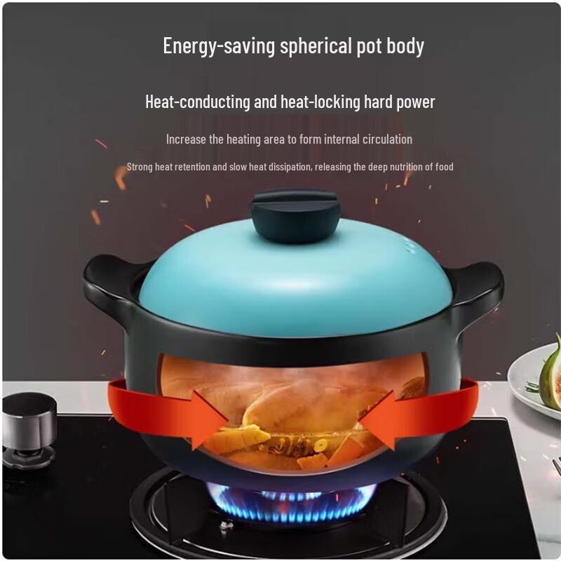 Aishida Zhentao III Series Ceramic Shallow Soup Pot