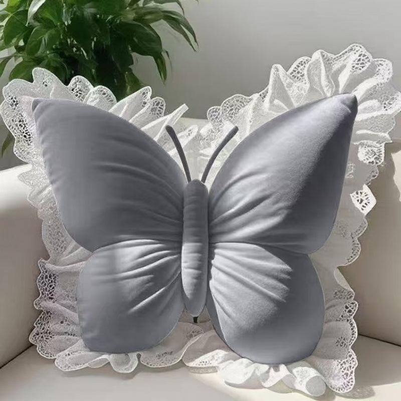 Princess Butterfly Lace Backrest Cushion - Extra Large