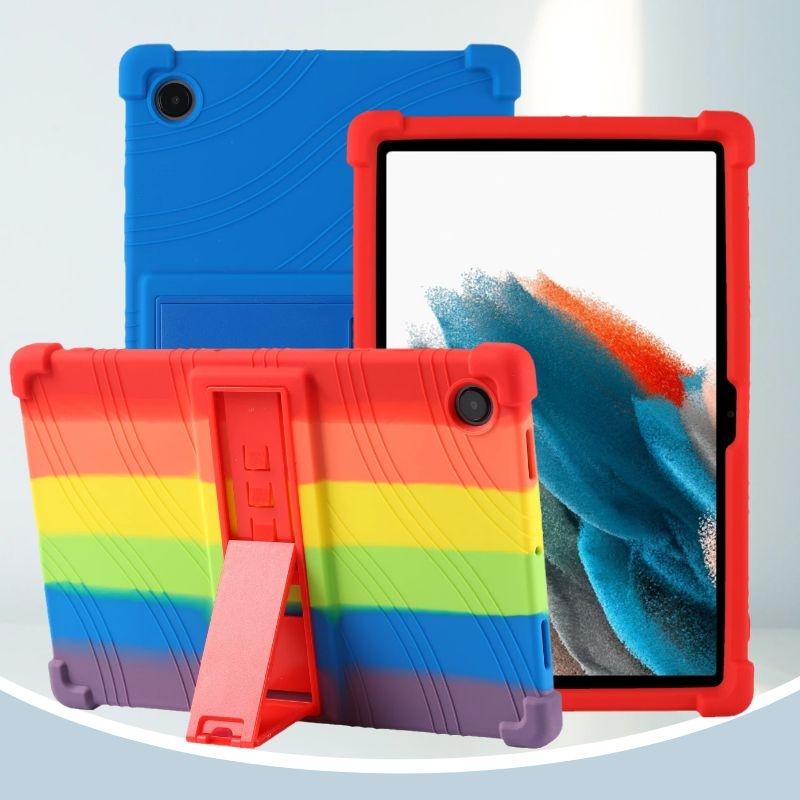 Case For Samsung Galaxy Tab A8 SM-X200 SM-X205 Tablet Safe Shockproof Silicone Stand Cover