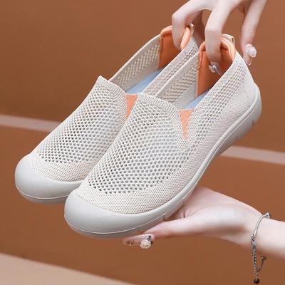 2025 Women's Lightweight Mesh Slip-On Shoes: Breathable, Soft Sole, Non-Slip, Comfortable for Spring/Summer