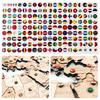 Drapeaux en bois pour cartes du monde 168 pièces diamètre 10mm punaises avec ruban adhésif double face