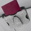 Visor Óculos de Sol e Porta-Cartões Moda Strass Viseira Clip para Cartão Armazenamento para Viagem de Carro Acabamento Automotivo Organizador de Óculos