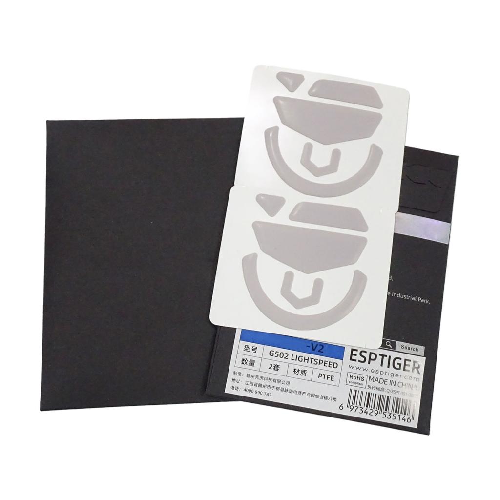 2 Sets/pack Tiger Gaming Mouse Feet Mouse Skate For G502 HERO LIGHTSPEED Wireless Gaming Mouse White Mouse Glide