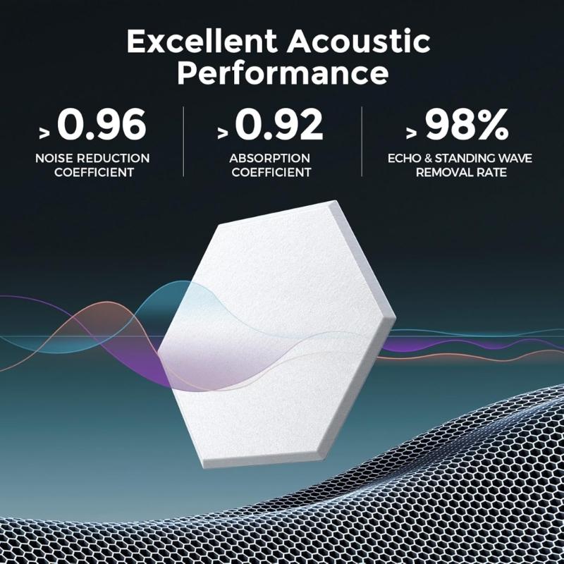 12Pieces Acoustics Foam Wall Tiles Hexagonal Foam Panel Polyester Fiber Wall Panels for Quiet Study Spaces Libraries
