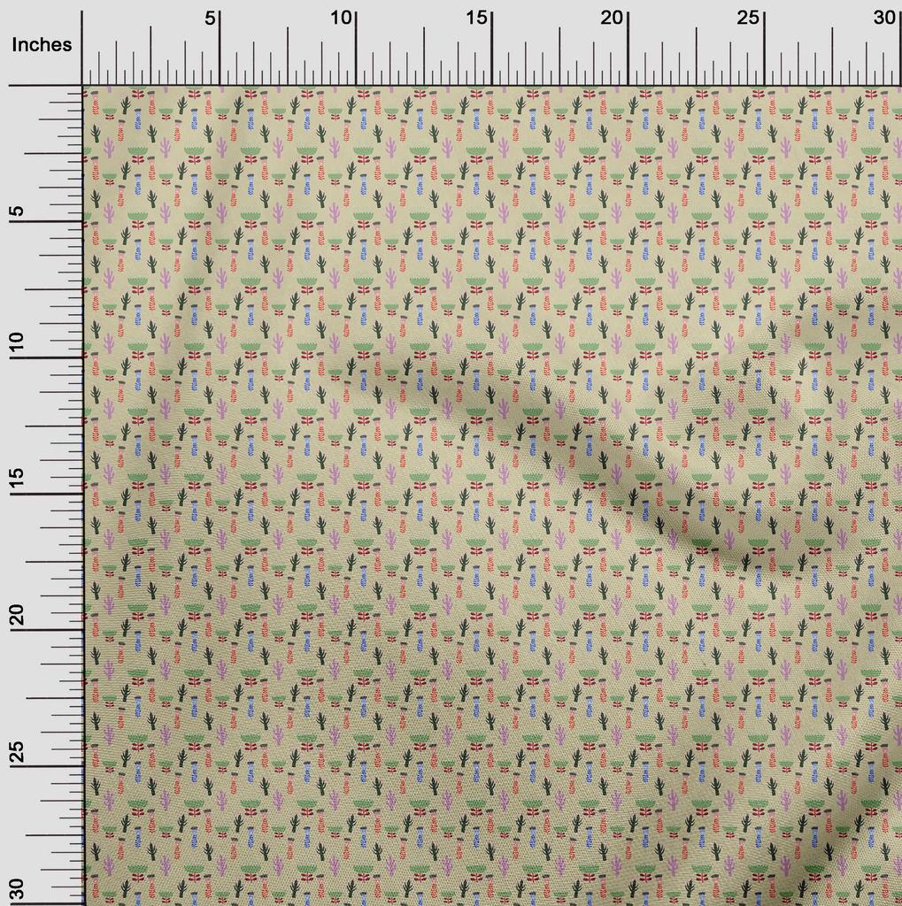 oneOone Popeline de algodão bege, suprimentos para colchas infantis, tecido de costura estampado por jarda, 42 polegadas