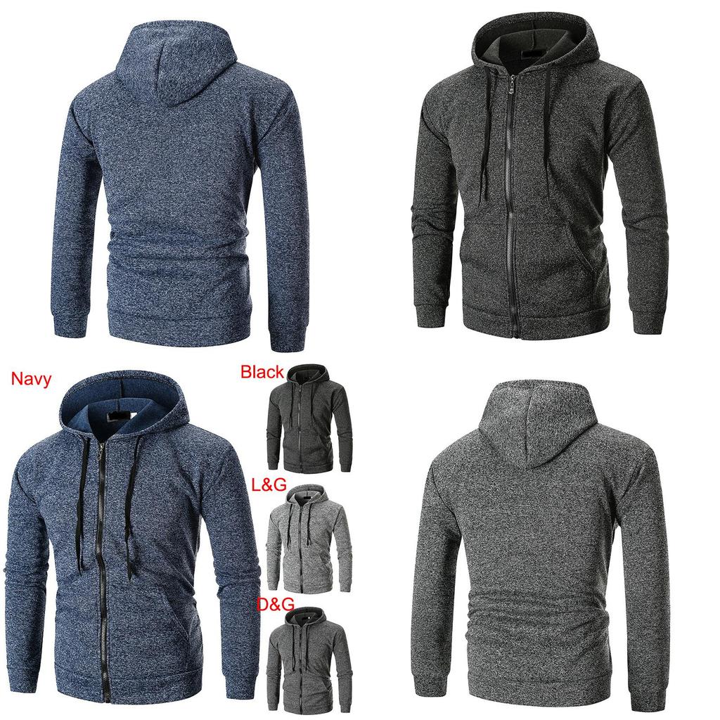 Premium Quality Men's Athletic Soft Sherpa Zip Up Hooded Hoodie Sweater Jacket Coat For All Seasons