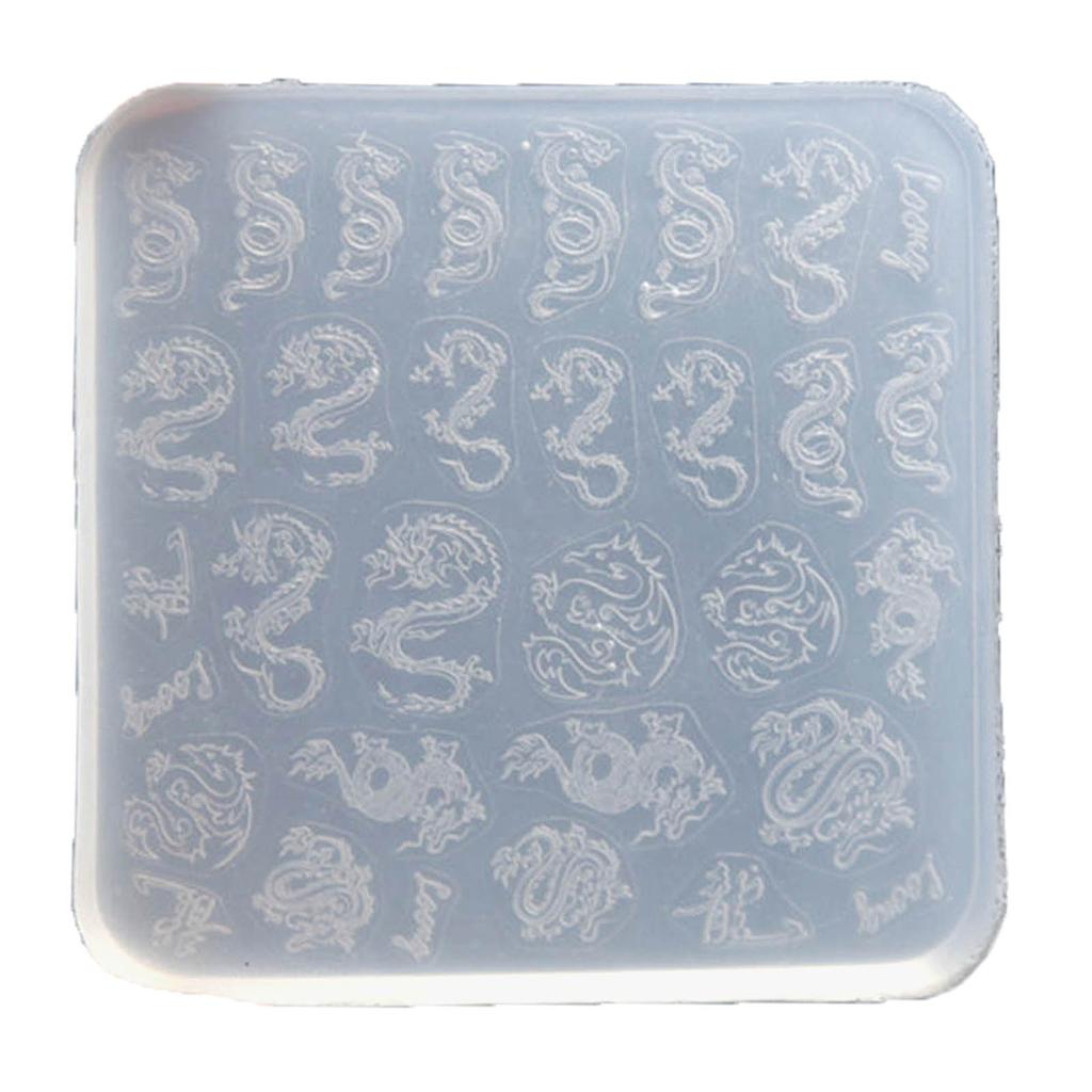 Praktische dünne Silikon-Nagelkunstform, transparente Stempelplatte, Nagelschablonen, DIY-Maniküre-Formwerkzeuge für Maniküristen