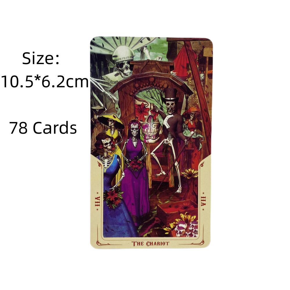 Santa Muerte Tarot Cards Divination Deck English Versions Edition Oracle Board Playing Table Games for Party