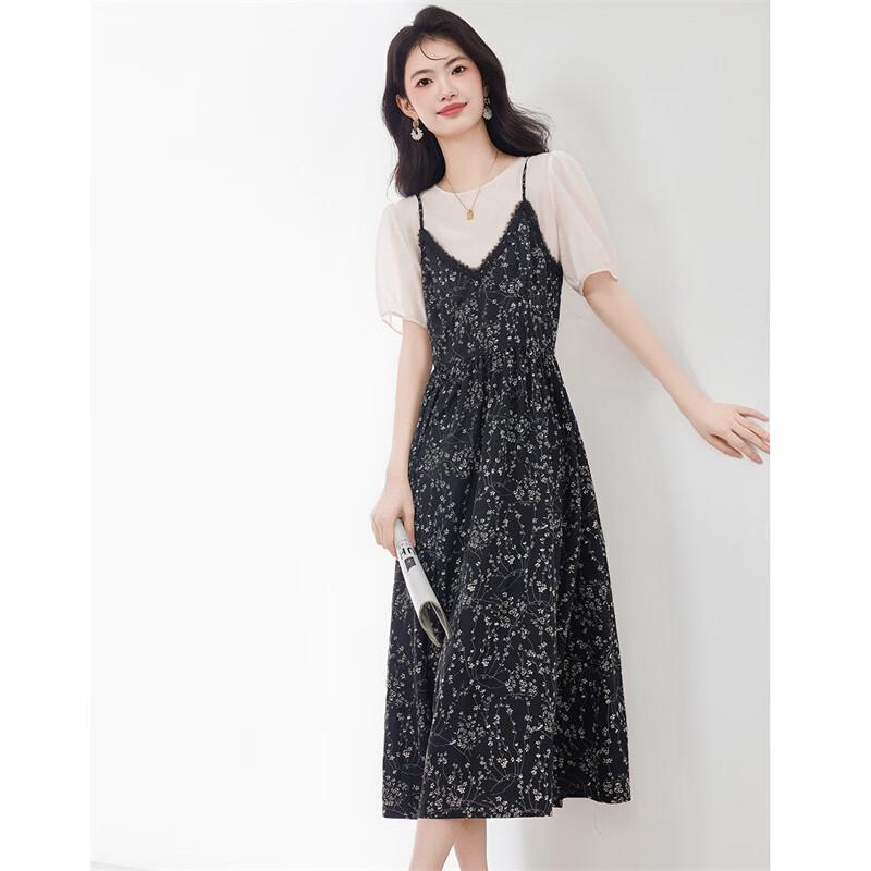 Women's Fashion Two-Piece Acetate Blend Dress Set