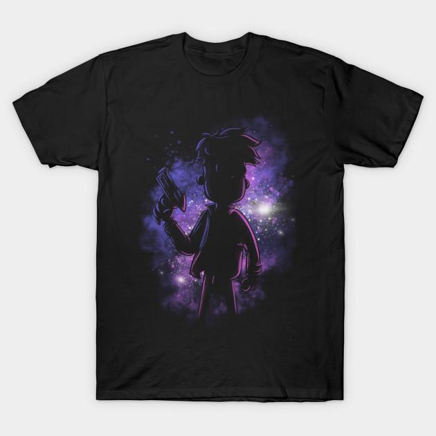 

Men Black Print T-shirt Space Gary No-Cut Transfer Paper Print Cotton Tshirt XL
