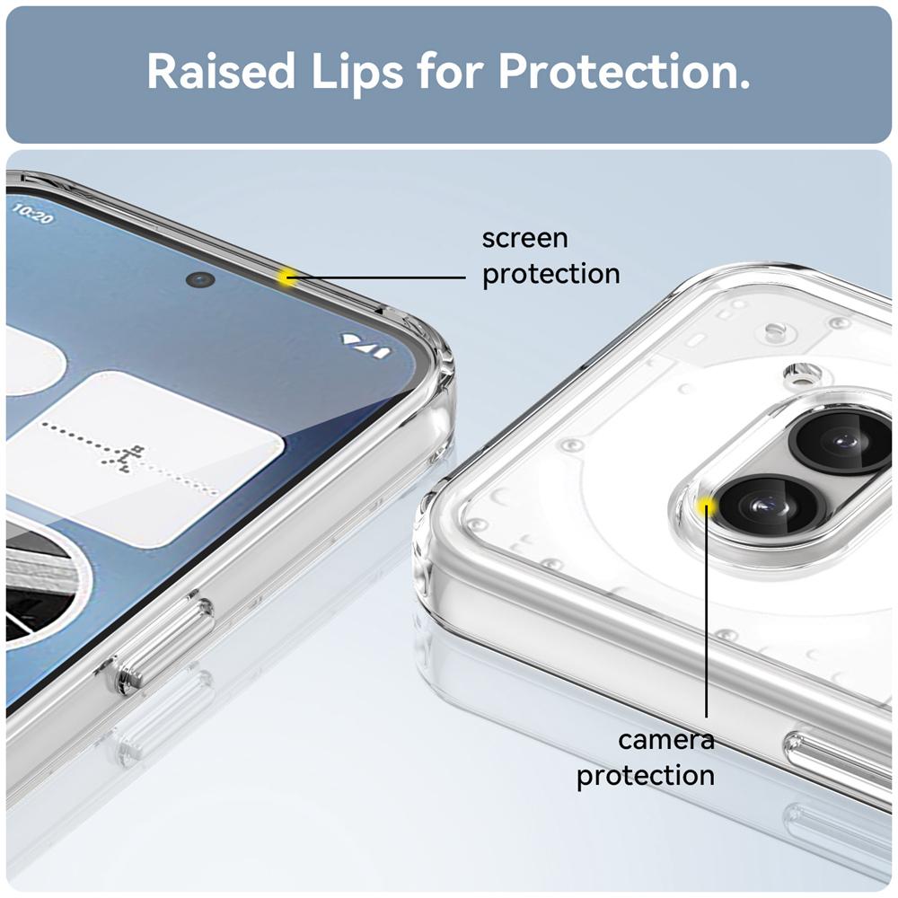 KEYSION Transparent Shockproof Case for Nothing Phone 2A Plus Soft TPU Silicone Clear Phone Back Cover for Nothing Phone 2A Plus