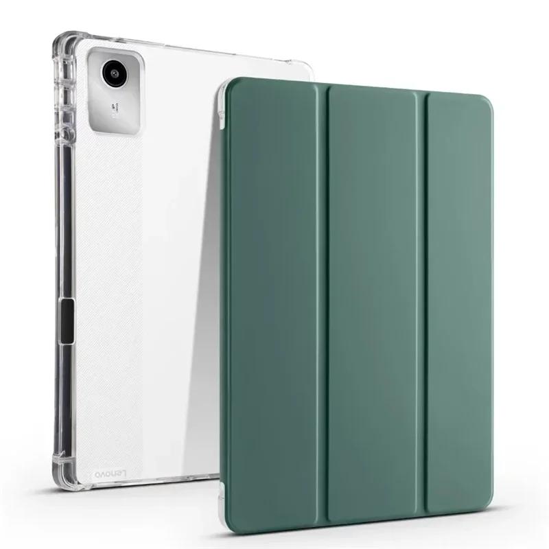 Tablet Cover for Lenovo Xiaoxin Pad 2024 Tab M11 TB-330FU TB-331FC with Pencil Holder Soft Back Funda Lenovo Tab M11 Wake/Sleep Leather Case