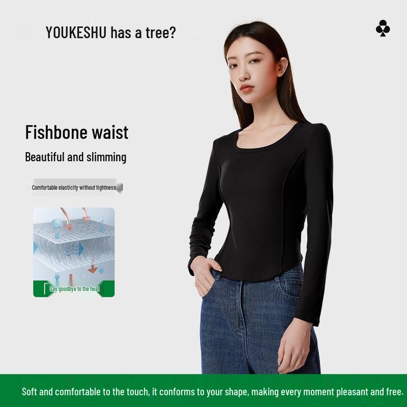 

Women s U-Neck Long Sleeve Thermal Base Layer Top L