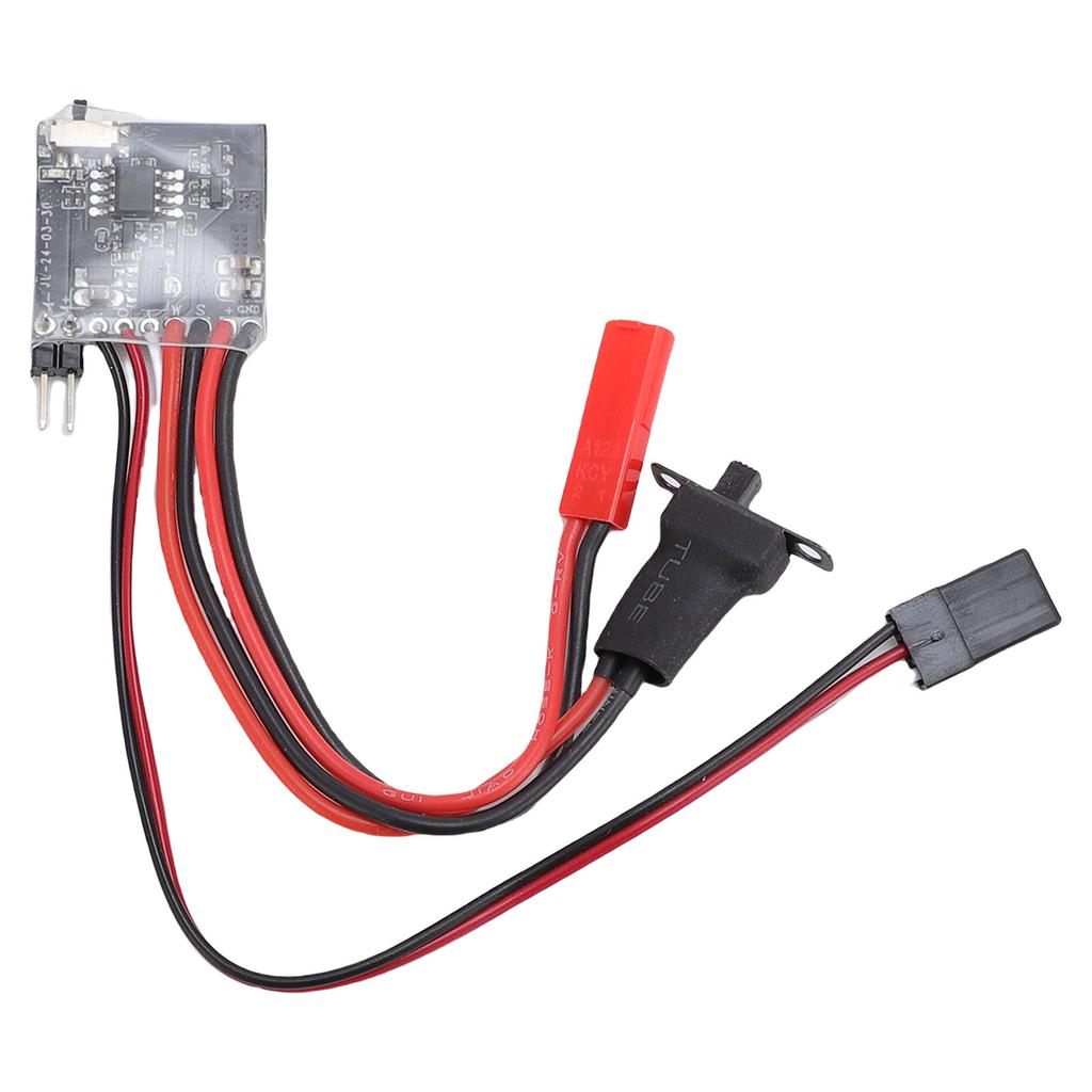 RC Brushed ESC Fit for N20 N030 N050 N130 Motor Brushed Electronic Speed Controller with Brake for 1 16 1 18 1 24 30A
