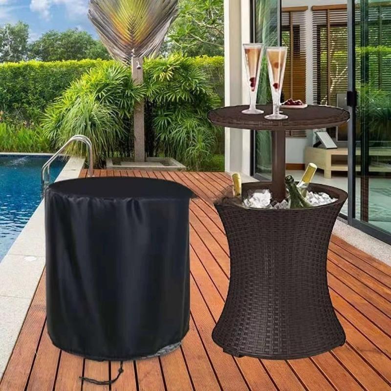 Oxford-Gewebe Outdoor-Getränkekühlerabdeckung Wasserdicht Staubdicht Tischschutz für Garten Terrasse