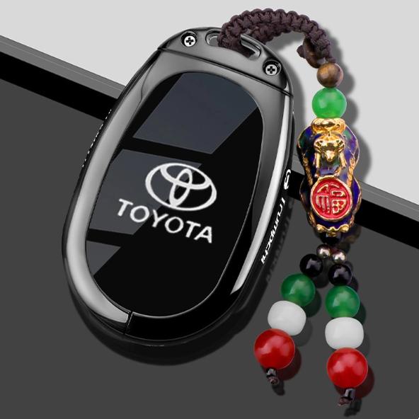 

Zinc Alloy Leather Car Key Case Cover for Toyota bZ3X Bózhì 3X Platinum 3X 2025 Air_Pro_max Interior Keychain Accessories