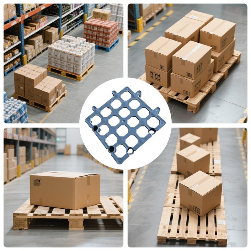 Warehouse Storage Pallets Interlocking Floor Riser Stand Pallet For Storage Waterproof Non Slip Grids Easy Stack Cushion For