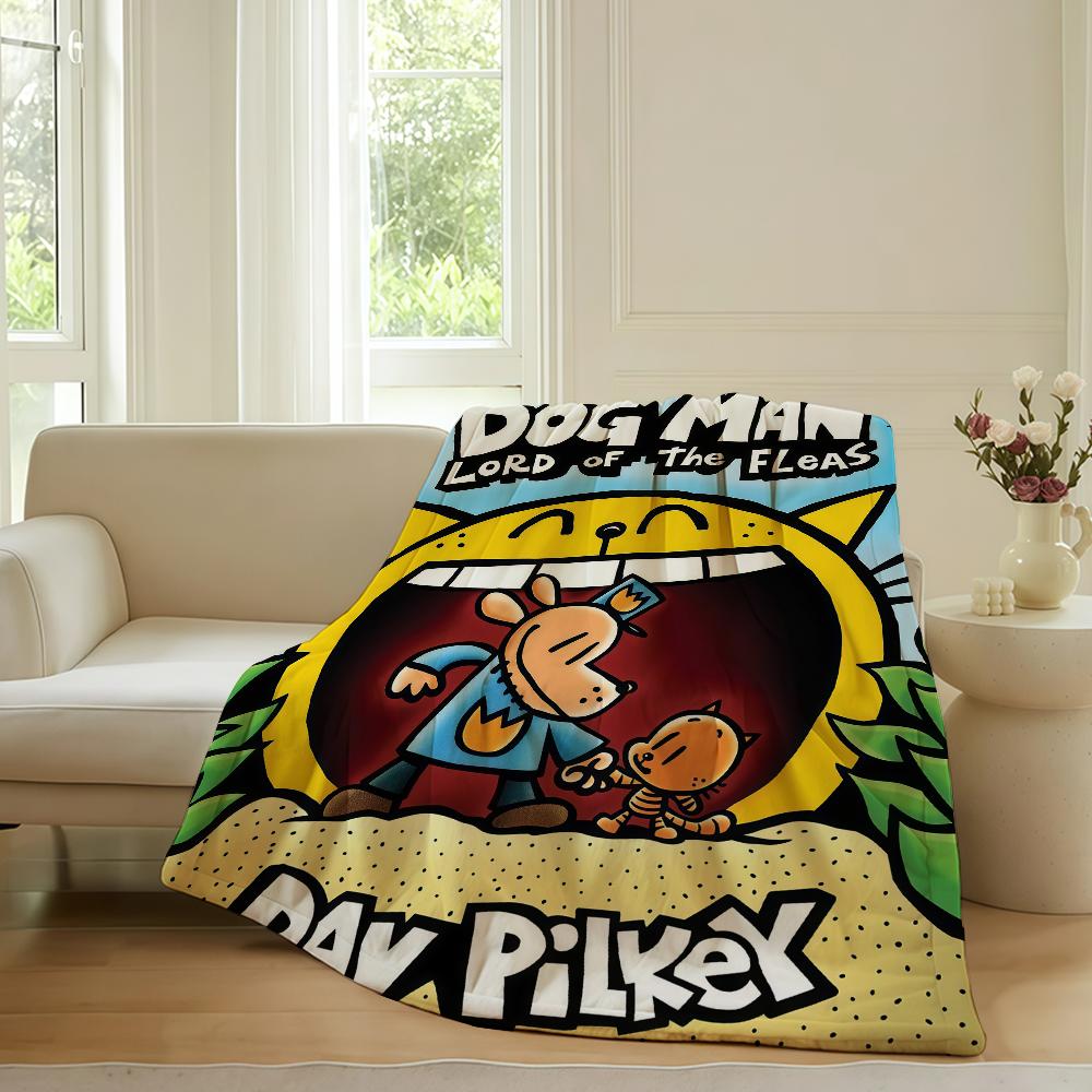 Cartoon Cute D Dog M manS Blanket For Sofa Office Bed Plane Travel Sleep Read Relax Camping Soft And Warm