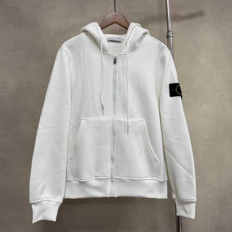 Mens Hooded Zip-Up Sweatshirt With Compass