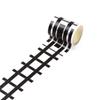 1 Pcs 5m Railway Train Curve Design Paper Washi Tape Diy Road Traffic Adhesive Tape Scrapbooking Sticker Label Masking Tape
