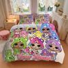 Cute Hoodie Friends Bedding Set Personalized Washable 3pcs Duvet Cover Pillowcases Soft Microfiber Home Bedroom Gift